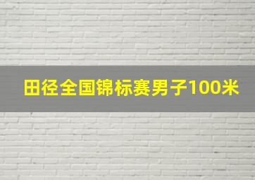 田径全国锦标赛男子100米