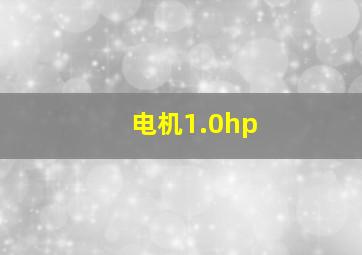 电机1.0hp