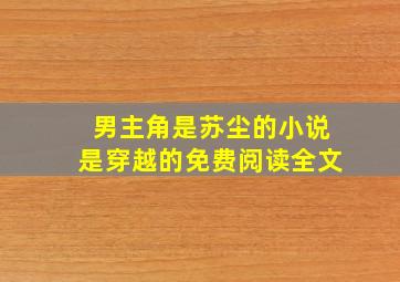 男主角是苏尘的小说是穿越的免费阅读全文