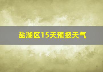 盐湖区15天预报天气