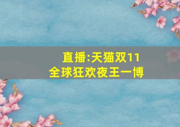 直播:天猫双11全球狂欢夜王一博