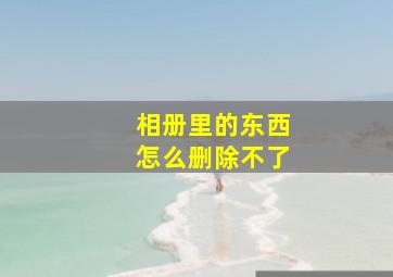 相册里的东西怎么删除不了