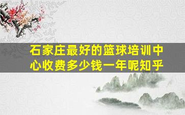 石家庄最好的篮球培训中心收费多少钱一年呢知乎