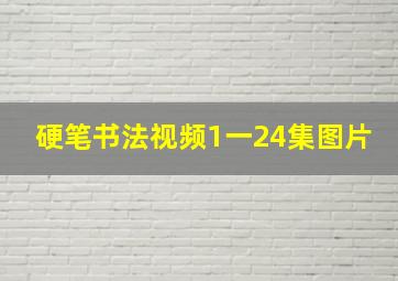 硬笔书法视频1一24集图片