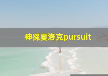 神探夏洛克pursuit