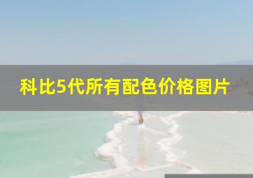 科比5代所有配色价格图片