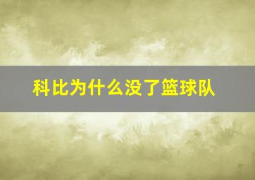 科比为什么没了篮球队