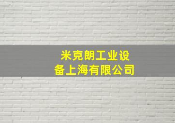 米克朗工业设备上海有限公司