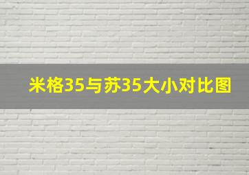 米格35与苏35大小对比图