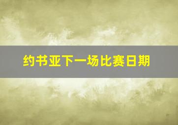 约书亚下一场比赛日期