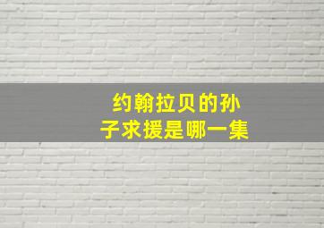 约翰拉贝的孙子求援是哪一集