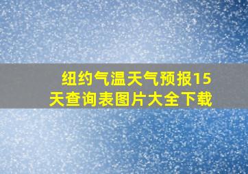 纽约气温天气预报15天查询表图片大全下载