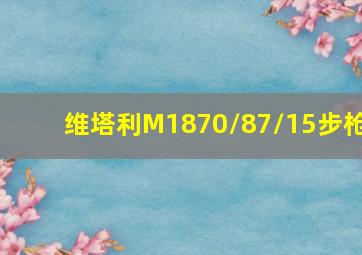 维塔利M1870/87/15步枪