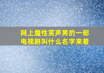 网上魔性笑声男的一部电视剧叫什么名字来着