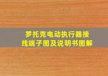 罗托克电动执行器接线端子图及说明书图解