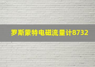 罗斯蒙特电磁流量计8732