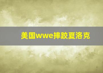 美国wwe摔跤夏洛克