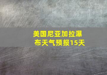 美国尼亚加拉瀑布天气预报15天