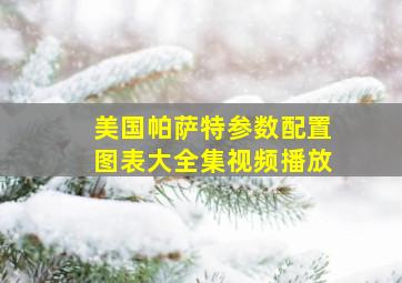 美国帕萨特参数配置图表大全集视频播放