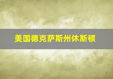 美国德克萨斯州休斯顿