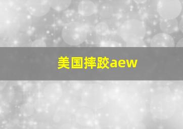 美国摔跤aew