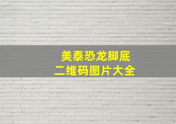 美泰恐龙脚底二维码图片大全