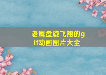 老鹰盘旋飞翔的gif动画图片大全