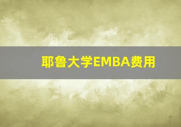 耶鲁大学EMBA费用