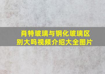 肖特玻璃与钢化玻璃区别大吗视频介绍大全图片