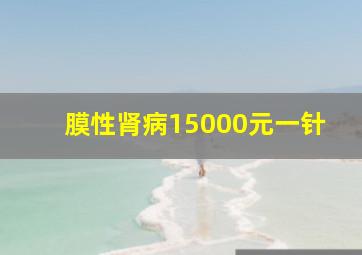 膜性肾病15000元一针