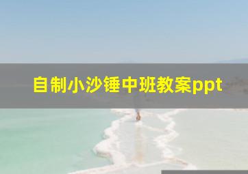 自制小沙锤中班教案ppt