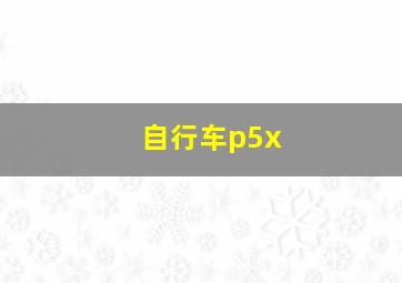 自行车p5x