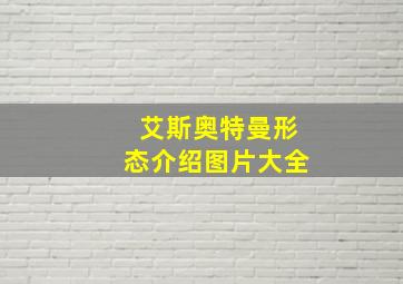 艾斯奥特曼形态介绍图片大全