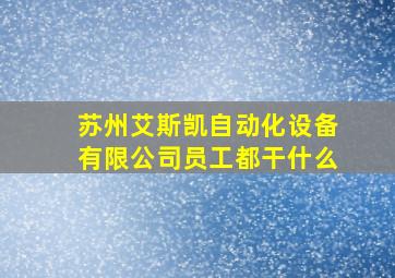 苏州艾斯凯自动化设备有限公司员工都干什么