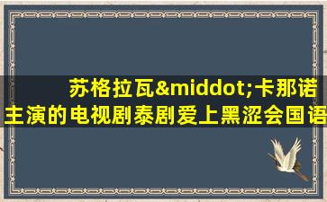 苏格拉瓦·卡那诺主演的电视剧泰剧爱上黑涩会国语版