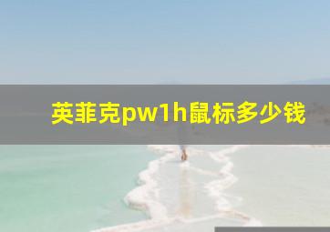 英菲克pw1h鼠标多少钱