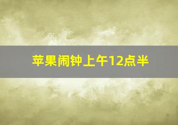 苹果闹钟上午12点半