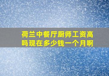 荷兰中餐厅厨师工资高吗现在多少钱一个月啊