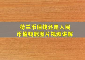 荷兰币值钱还是人民币值钱呢图片视频讲解