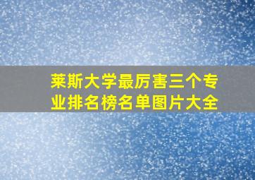 莱斯大学最厉害三个专业排名榜名单图片大全