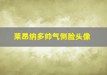 莱昂纳多帅气侧脸头像