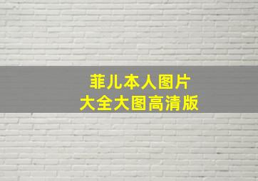 菲儿本人图片大全大图高清版