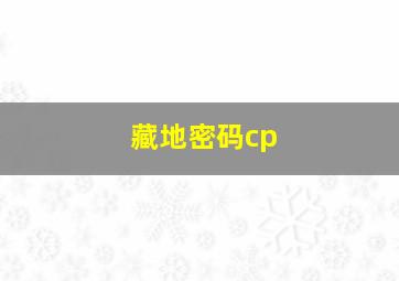 藏地密码cp