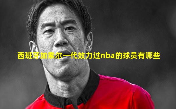 西班牙加索尔一代效力过nba的球员有哪些