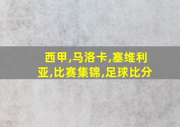 西甲,马洛卡,塞维利亚,比赛集锦,足球比分