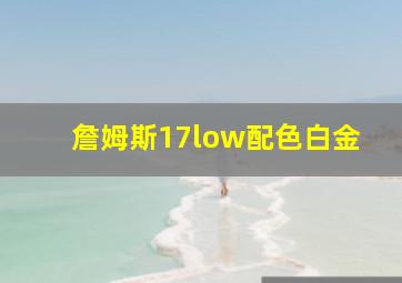 詹姆斯17low配色白金