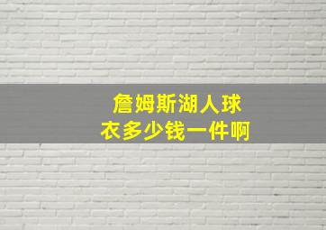 詹姆斯湖人球衣多少钱一件啊