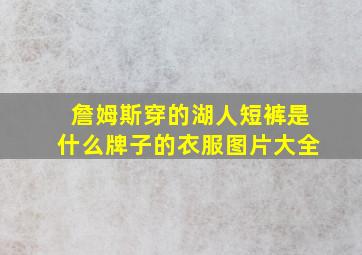 詹姆斯穿的湖人短裤是什么牌子的衣服图片大全