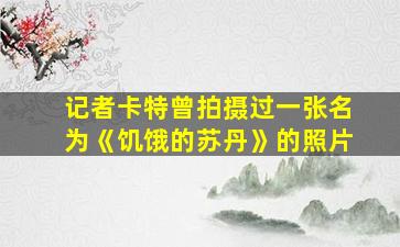 记者卡特曾拍摄过一张名为《饥饿的苏丹》的照片