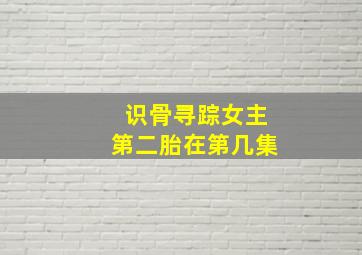 识骨寻踪女主第二胎在第几集